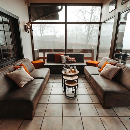 Le Grand Cerf 25 Pers, Malmedy- Chalet Rustique, Jardin Экстерьер фото