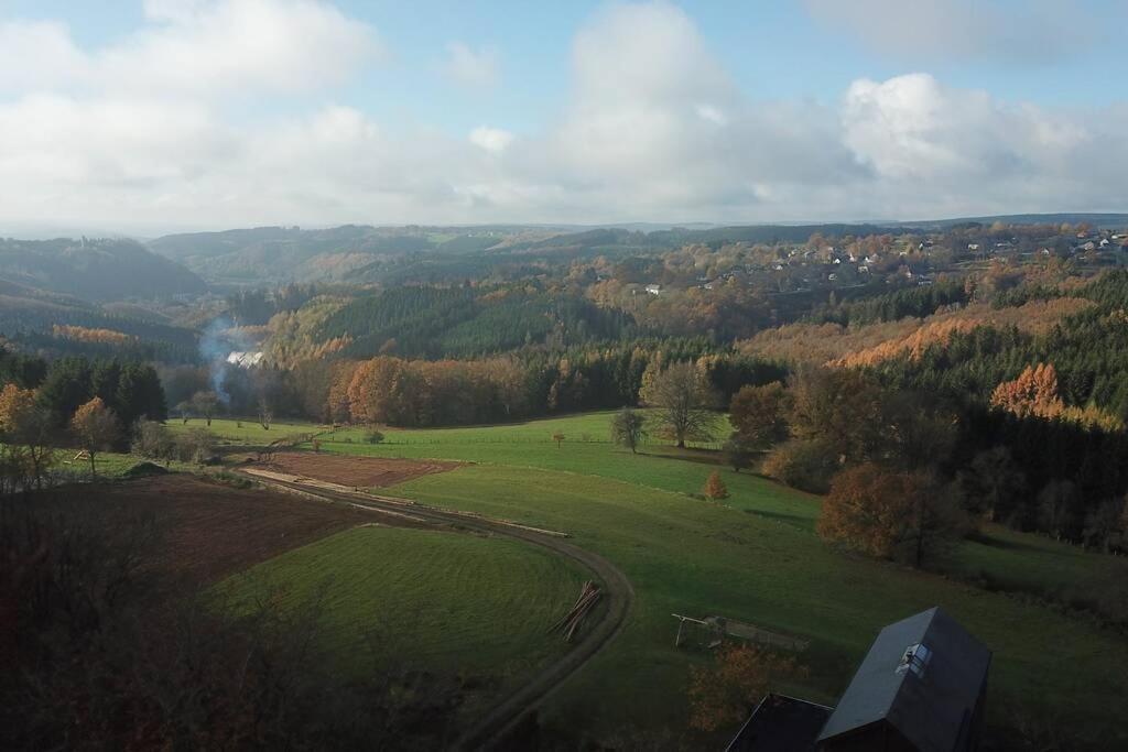 Le Grand Cerf 25 Pers, Malmedy- Chalet Rustique, Jardin Экстерьер фото