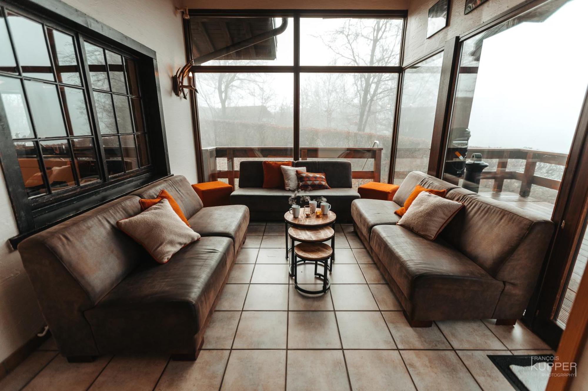 Le Grand Cerf 25 Pers, Malmedy- Chalet Rustique, Jardin Экстерьер фото